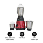 Zeeva 3 Jar Mixer Grinder